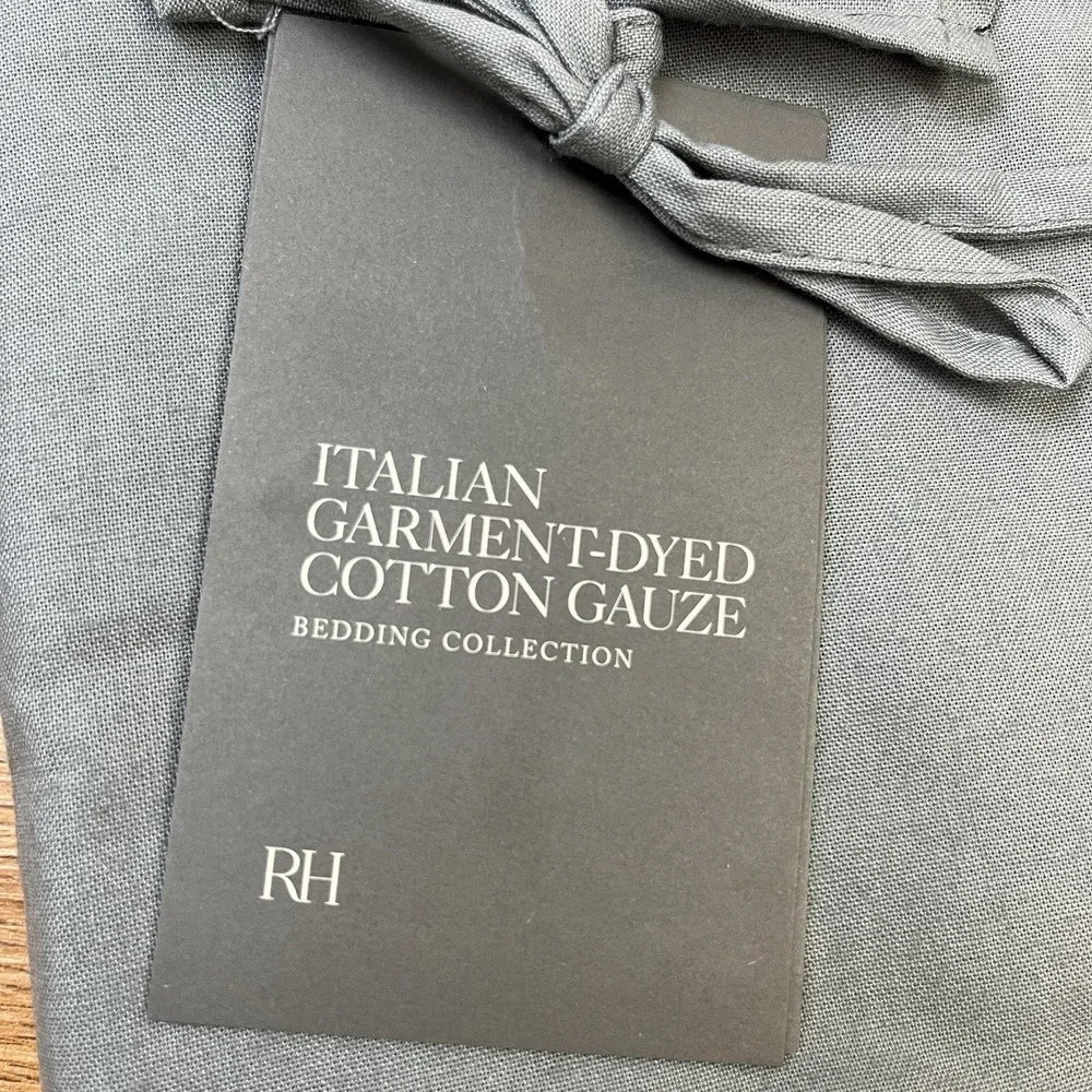Restoration Hardware Italian Garment-Dyed Cotton Gauze Queen Lounger Pillow Sham
